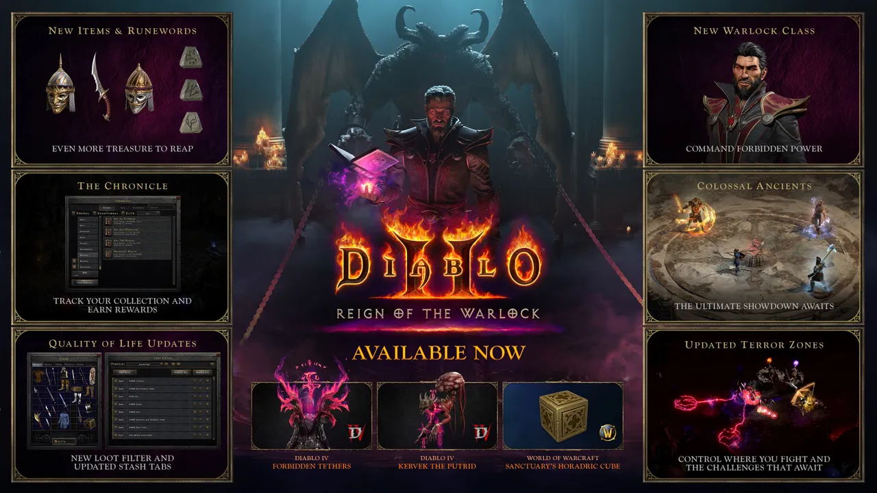 New expansion pack available to Diablo II, Reign of the Warlock
