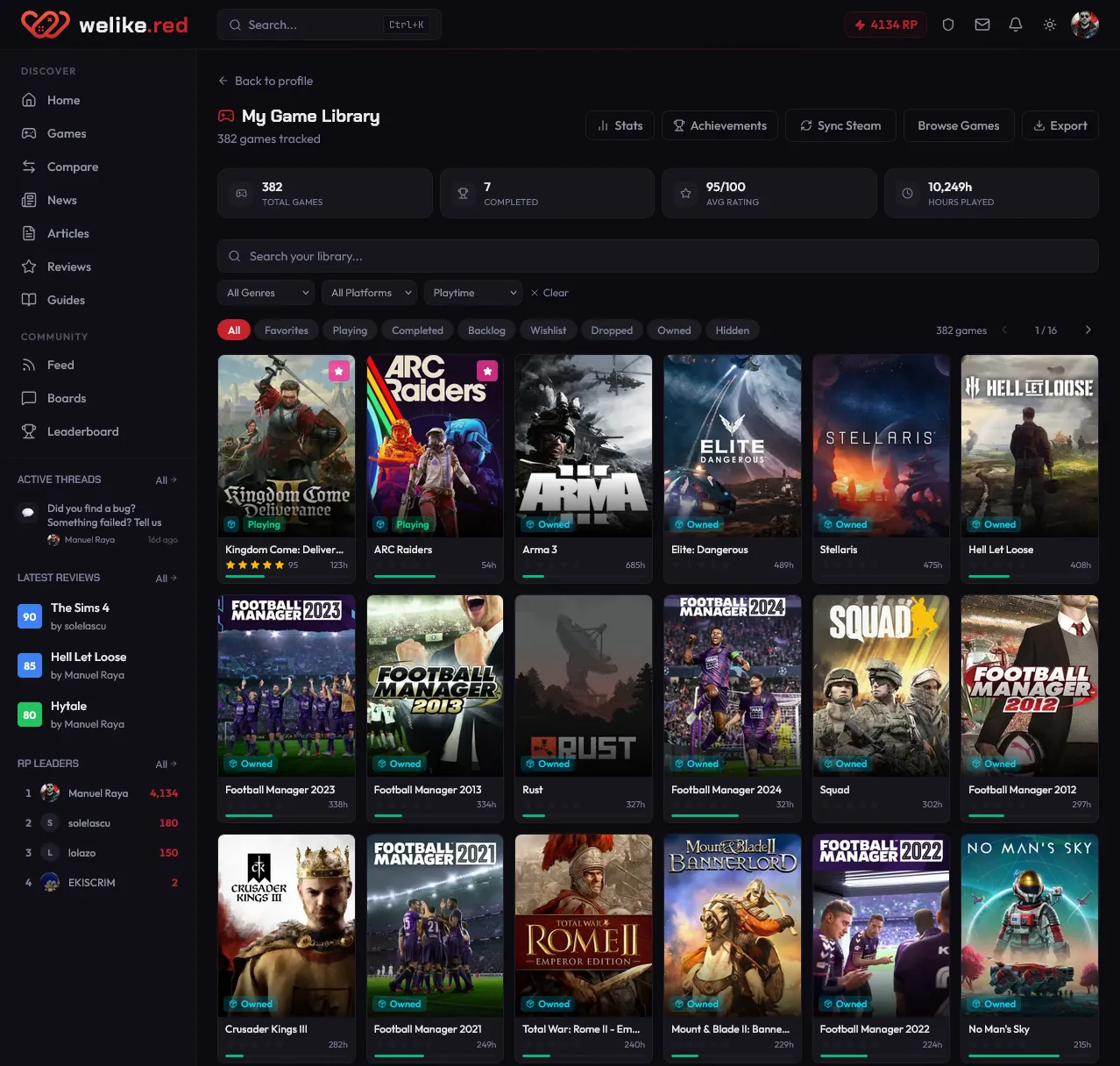WeLike.red - My Game Library