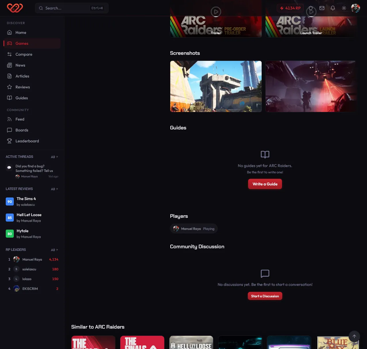 WeLike.red - See who's playing the same games than you